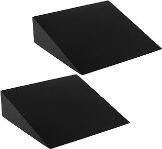 DEAYOU 2 Pack Yoga Foam Wedge, 33cm EVA Foam Wedge Block for Exercise, Back Support, Footrest Cushion (Black)