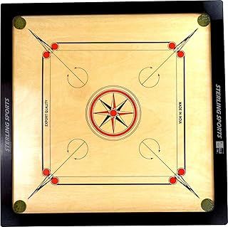 Carrom Board Set Premium Including Carrom Men Striker Powder Board Game with Family & Friends, Championship Tournament Board (32 x 32 Inch)