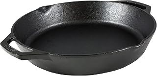 Lodge Pre-Seasoned Cast Iron Indoor and Outdoor Use. Induction Oven, Grill and Metal Utensil Safe Skillet Frying Pan with Dual Handles. Made in The USA. 30.4 cm/12 inch, Black, 12-Inch