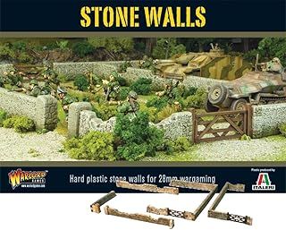 Warlord Games Stone Walls, Tabletop Model Plastic Scenery for Wargames