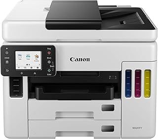Canon MAXIFY GX7050 Printer for Home/Office Use - Colour Printers & Scanners All-in-One Wireless | MegaTank Inkjet Printer, Copier, Scanner & Fax | WiFi, Ethernet & USB Connectivity A4 Printer