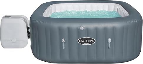 Lay-Z-Spa Hawaii Hot Tub, 8 HydroJet Pro Massage System Inflatable Spa with Freeze Shield Technology and Sociable Square Shape, 4-6 Person