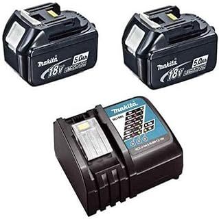 Makita BL1850 Genuine 18v Li-ion 5.0Ah Battery Twin Pack & DC18RC Charger Kit