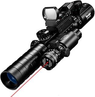 Rifle Scope Red Green Illuminated 3 in 1 Combo Sight