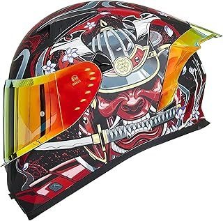 ILM Full Face Motorcycle Helmet Man Woman-Motorcycle Helmet with 2 Visors Pinlock-Compatible Clear and Tinted-Street Bike Motocross Casco ECE Model Z501