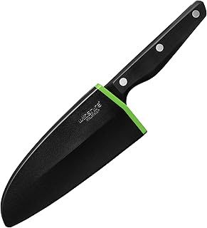 Staysharp Triple Rivet Santoku Knife 15cm6,Kitchen Knife with Built-in Sharpener,Keep Your Knife Sharp at All Times,Slim Design Scabbard,Ergonomic Triple Rivet Handle,10 Year Guarantee