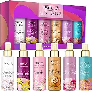 So…? Unique Grande Womens Mini Mist Gift Set, Body Mist Fragrance Spray (6x50ml)