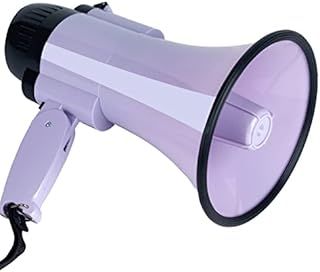 HornPro Portable Megaphone Speaker Siren PA Bullhorn - Compact and Battery Operated with 20 Watt Power, 3 Modes and Foldable Handle for Trainers, Soccer, Baseball, Coaches, and Teachers