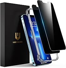Privacy Screen Protector for iPhone 13 / iPhone 13 Pro and iPhone 14 (6.1 Inch) [Pack of 2] [9H Hard] Privacy Screen with Anti Spy, Scratch-Resistant, Anti-Fingerprint and Bubble-Free