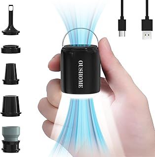 Electric Air Pump, 3.6oz Portable Air Pump with Lighting& Magnetic, 4.5Kpa Mini Air Pump Inflate Deflate for Air Bed Air Mattress Pool Floats, Airbed Pump for Camping