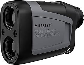 MiLESEEY Golf Range Finder with Slope On/Off,1100Yards,±0.5yard Accuracy,Flag Lock with Vibration,Legal for Tournament Play, Scan Measurement for Golfers,Carrying Case, Free Battery