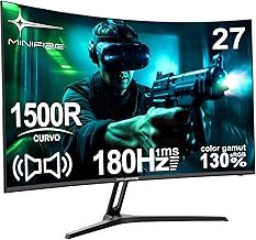 Gaming Curved Monitor 27 inch 180Hz 1Ms 130% sRGB Monitor with Speaker 1920 * 1080 VA Panel （MFG27C1 with HDMI ）