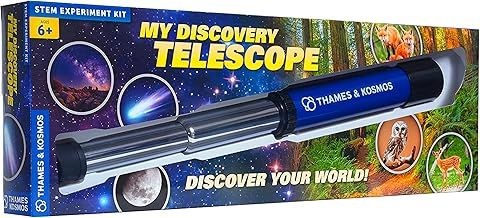 Thames and Kosmos | 676919 | My Discovery Telescope 12X Optical Magnification | Watch Wildlife and View The Stars At Night | Nature Discovery | Ages 6+