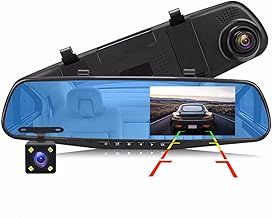 Dash Cam Front and Rear, 12'' Rearview Mirror Camera, 1080P Car Mirror 170° Wide Angle Car Camera with Emergency Recording, Night Vision, Parking Monitor, Reverse Monitor System, Loop Recording