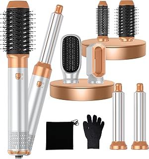 1000W Air Styler 6 in 1 Magic Styler Set, 200 Millions Negative Ionic Hair Styler, Air stylers for Women, High-Speed Hair Dryer Brush, Hair Dryer Curler, Volumizer, Round Brush