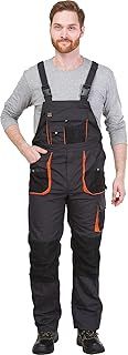 Reis Foreco-B_Sbp50 Foreco Protective Bib-Pants, Steel-Black-Orange, 50 Size