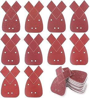 CNMTCCO Black and Decker Mouse Sander Pads, 40 Pcs Mouse Sander Pads, 40/60/80/120 Compatiable with Mouse Sanding Pads, Detail Hand Sander for Grinding and Polishing