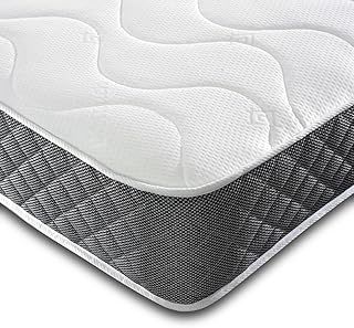 Memory Foam and Springs 3ft Single Mattress, 16cm Deep Budget Mattress For Single Bed, Ideal for Young adult and Kids, Hypoallergenic, Fire-Retardant, Soft-Med Firmness (90CM X190CM)
