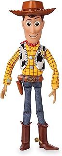 Disney Store Official Sheriff Woody Interactive Talking Action Figure, Toy Story Cowboy, 35cm/15”, Features 10+ English Phrases, Interacts with Other Toy Story Figures, Suitable for Ages 3+