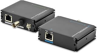 DIGITUS PoE+ Extender Set- Range with RJ45 up to 400m / with Coax up to 500m - Fast Ethernet up to 100 MBit/s