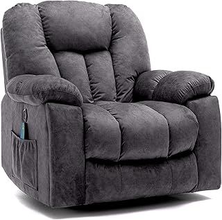 BTM Power Massage Lift Chair Electric Recliner for Elderly Heated Vibration Fabric Sofa Reclining Chair Motorized Living Room Chair with Side Pocket, USB Charge Port& Remote Control