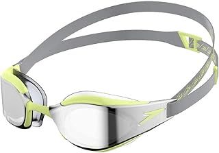 Speedo Fastskin Hyper Elite Mirror Goggles - Grey/Green/Chrome - Adult