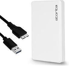 Storite External Hard Drive 250GB HDD USB3.0 Ultrafast Slim Data storage and Backup drive, Storage Expansion - Portable Hard Drive Compatible for Laptop, PC, Mac, Android, Gaming Console (White)