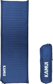 KAMUI Self-Inflating Sleeping Mat | 5cm Thick Pad | Connectable with Multiple Mattresses for Tent & Family Camping (Blue)