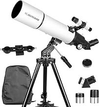 Celticbird 80mm Aperture 600mm Refractor Telescopes for Astronomy Adults, Kids & Beginners - Travel Telescopio AZ Mount with Backpack and Phone Adapter (80600)
