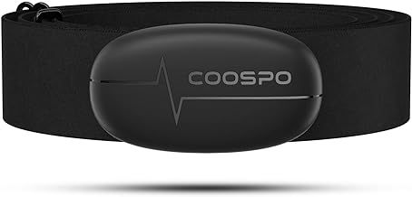 COOSPO H6 Heart Rate Monitor Chest Strap,Bluetooth ANT+ HRM,for Running Cycling Gym Sports