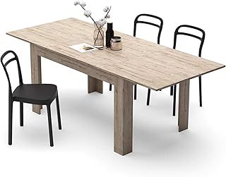 Mobili Fiver, Easy, Extendable dining table, 140(220) x90 cm, Oak, Made In Italy