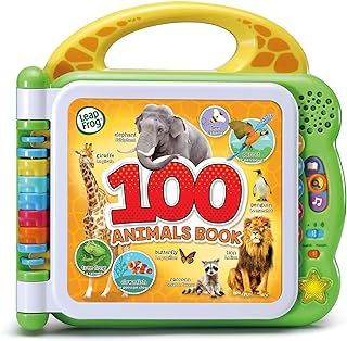 LeapFrog 100 Animals Book, Baby Book with Sounds and Words for Learning Play, Educational Toy for Kids, Preschool Toys, Bilingual Toy for Boys and Girls Aged 18 Months, 1, 2, 3 Years, English Version