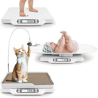 Baby Scales for Weighing,Multifunctional Cat Scale with Cat Scratcher,Baby Weight Scale up to 66 Lbs with Hold Function,Accurate Digital Scale for Infants,Toddlers,Pet,Cat Scale