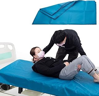 LOSCHEN Tubular Slide Sheet for Patient Transfer, Sliding Draw Sheets to Assist Moving Elderly - for Cars, Vehicles, Wheelchairs and Bed Transfers - Hospitals & Home Care (39"x79"(100x200cm), Blue)