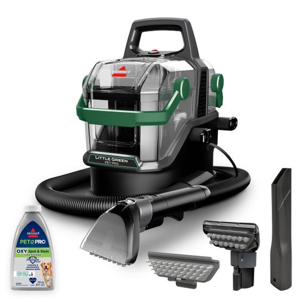 Bissell Little Green Pro Portable Carpet Cleaner, 3909B, Titanium with Dark Grass Accents