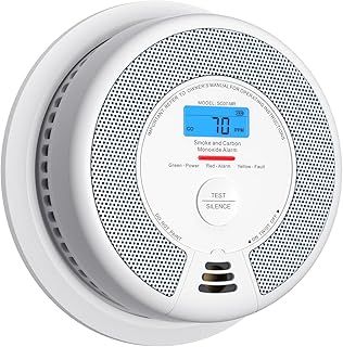 X-Sense Smart Smoke and Carbon Monoxide, Interlinked Smoke Alarm and Carbon Monoxide Detector Compatible with X-Sense Home Security App, SBS50 Base Station Required, SC07-MR, 1-Pack