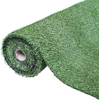26009 4m x 1m 20mm Pile High Artificial Grass / Dark Green Astro Turf / High Density Fake Grass