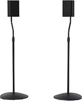 Sanus Adjustable Height Speaker Stand - Extends 28" to 38" - Holds Satellite & Small Bookshelf Speakers (i.e. Bose, Harmon Kardon, Polk, JBL, KEF, Klipsch, Sony and Others) - Set of 2 - Model: HTBS