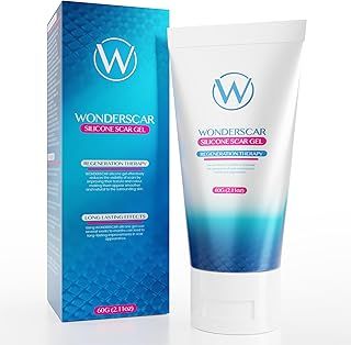WONDERSCAR™ 60g Large Silicone Scar Gel. Effective Recovery Cream Treatment. Removal of C-Section, Keloid Bump, Burn, Stretch Marks, Acne, Surgery. Fast Healing Injury Reduction Erase Solution.