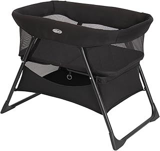 Graco Side-by-Side Bedside Bassinet/Crib Keeping Baby Close to You, Folds Down Small, Night Sky Fashion