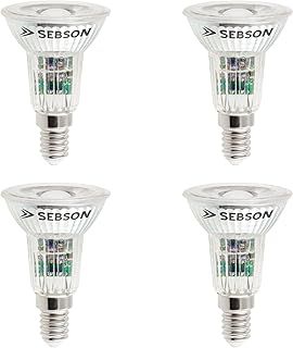 SEBSON E14 LED Light Bulb 5W Warm White 3000K - 4 Pack - 50W Replacement for Light Bulb, 420lm, 46º Beam Angle - Spotlight Bulb Small Screw, Non dimmable
