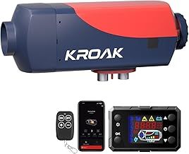 Diesel Heater 12V, Diesel Heater 2KW with Bluetooth Remote Control and Smart APP, 10L Fuel Tank of Diesel Air Heater, Parking Heater Automatic Adjustment for Truck, Car Trailer, RV, Campervans