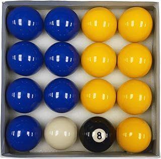 Homegames Pool Table Balls BLUE & YELLOW Pub UK 2" Inch Set