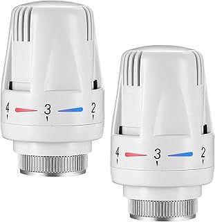 Thermostatic Radiator Head, 2 Pcs TRV Smart Radiator Thermostat Radiator Valve Replacement Head, Thermostatic Radiator Valve Heating System Temperature Control Heads for Home Office (2)