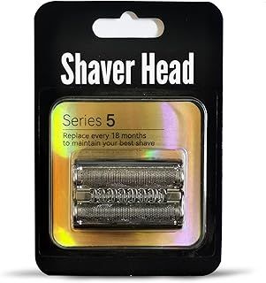 Series 5 Electric Shaver 52B Replacement Head for Braun S5 Razors,Foil & Cutter Replacement Cassette Compatible with Braun Series 5 Models 5020S, 5030S, 5040S, 5050CC, 5070CC, 5090CC, 5147S,Black