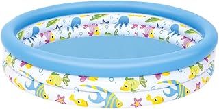 Bestway Ocean Themed Paddling Pool | Inflatable Pool for Kids, Kiddie Swimming Pool, Easy Set Up, Multiple of Designs, 40 x 10 Inch