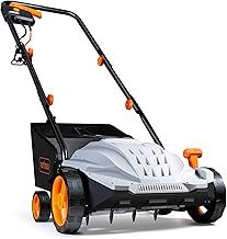 VonHaus Lawn Scarifier/Aerator/Rake Electric 1500W – for Dethatching/Raking Grass of Thatch, Moss, Dead Leaves and Aerates Soil – 30L Collection Box, 10m Cable, 4 Cutting Heights, 32cm Working Width