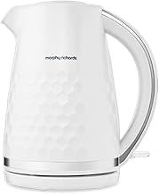 Morphy Richards Hive Kettle, 1.5L, Easy Fill System, Enhanced Waterspout, 3KW Rapid Boil, 360 Degree Base, Limescale Filter, Water Viewing Window, White, 108274