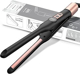 UMIGA Mini Ionic Straightener, Pencil Hair Straightener & Curler 2-in-1 - Travel-Size with 4 Adjustable Temperatures, Auto Shut-Off, Portable Lightweight Design for Short Hair & Beards