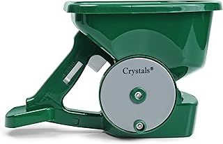 Crystals Seed Spreader Handheld - Rotary Grass Seed Spreader and Lawn Feed Spreader - Lawn Fertiliser Spreader Hand Held